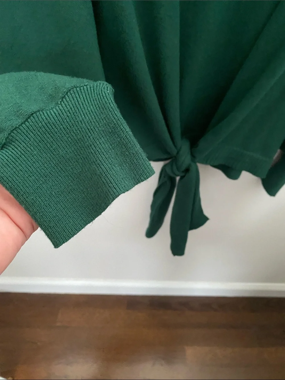 Joie Emerald Green Tie-Front Cardigan